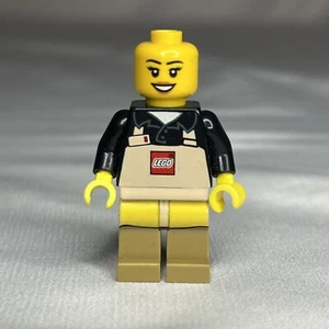 Lego Minifigur Mitarbeiter mit Schürze RAR 2015 - große Verfärbungen - ohne Haare - Bild 1 von 4