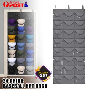 Hat Holder Rack Baseball Cap Storage Wall Mount Door Hanger Stand Organizer AU - Picture 1 of 18