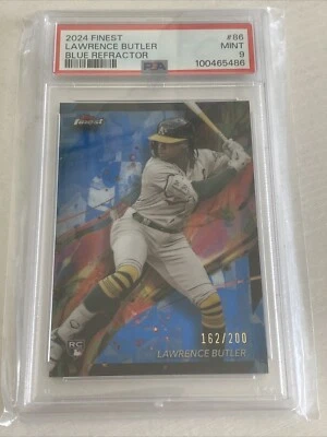 2024 Topps Finest - Lawrence Butler Blue Refractor /200. PSA 9 - Image 1 of 2