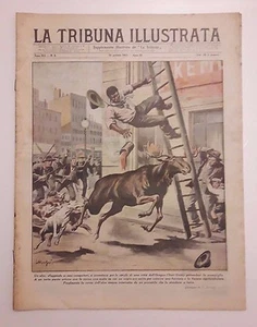 Die illustrierte Tribüne Nr.3 Jahrgang 1933 Ein Elch entkommt seinen Verfolgern - Bild 1 von 1