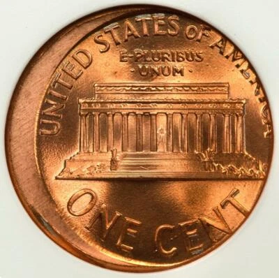 2000 ANACS MS65 Off Center Type 2 Reverse Proof Hub Lincoln Cent Mint Error Wow - Image 1 of 4