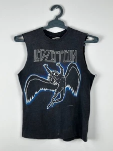 Vintage 1984 Faded Led Zeppelin Single Stitch Hanes Tee Size S - Picture 1 of 11