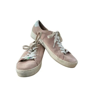 8.5 M Michael Kors Blush Pink Suede Sneakers - Picture 1 of 14