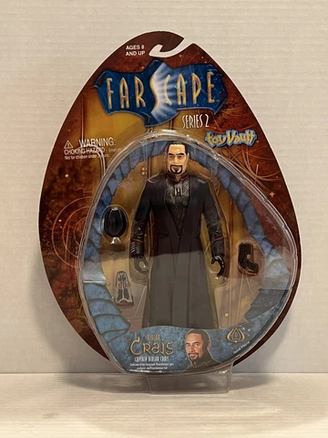RARE! Captain Bialar Crais Farscape 2001 Toy Vault Action Figure READ! Cover