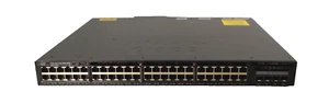 Cisco Catalyst 3650 48 PoE+ 4X10G WS-C3650-48FQ-S Ethernet Switch w/1 1025W PSU - Picture 1 of 10