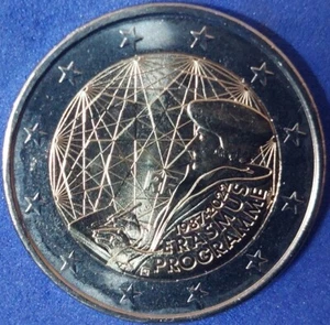 FRANKREICH - 2 Euro Gedenkmünze 2022 " ERASMUS " UNC - Picture 1 of 3