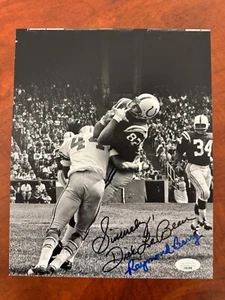 Dick LeBeau & Raymond Berry signed 8 X 10 photo LIONS COLTS JSA COA - Picture 1 of 1