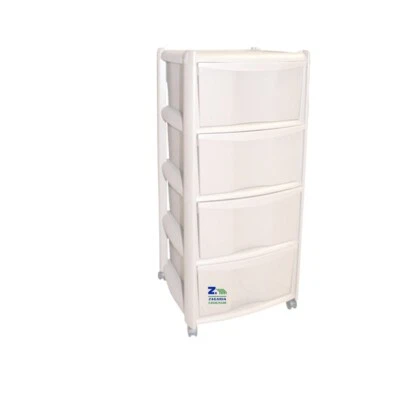 DUPLAST CASSETTIERA VULCANO 4 CASSETTI Cm 38x38xH.80 COLORE BIANCO