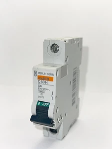 Schneider/Merlin C60HC106 MCB 1A Palo Singolo C60H Tipo C Multi9 - Foto 1 di 1
