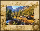 Rocky Mountains National Park Laser Engraved Wood Picture Frame Landscape 5 x 7