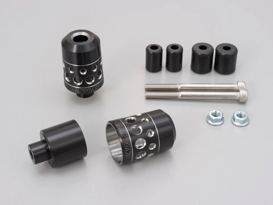 SDFB-91015 Coppia stabilizzatori finali manubrio anodizzati TKM-1 nero-silver - Immagine 1 di 1