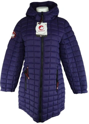 Abrigo de invierno Canada Weather Gear para mujer largo con escudo glaciar Foto 1 de 4