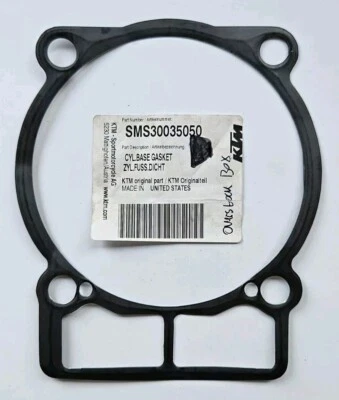 NEW RARE GENUINE 2004 KTM 610 CRATE ENGINE CYLINDER BASE GASKET - SMS30035050 - Image 1 of 2