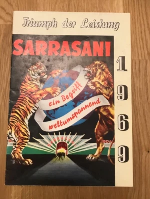 Zirkus Sarrasani 1969 Programmheft 20 Seiten - sehr guter Zustand - siehe Fotos - Bild 1 von 4