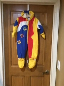 Vintage Alpine Way Color Block Unisex Snow Suit, SZ 18 Months, Yellow, Blue, Red - Picture 1 of 5