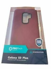 PROTECH Galaxy S9 Plus Case Hybrid Tough Shockproof Military Certified Burgundy