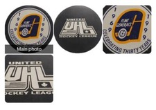 1969-99 FLINT GENERALS UHL OFFICIAL HOCKEY PUCK LINDSAY MFG. MADE IN CANADA 🇨🇦