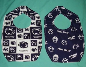 .NUEVO BABERO BEBÉ NIÑO HECHO A MANO PENN UNIVERSIDAD ESTATAL Nittany Lions College - Imagen 1 de 3