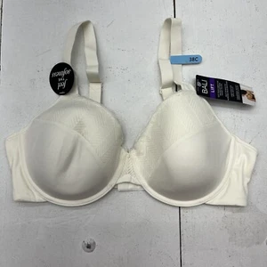 Bali Intimates White Lace Detail Lift Bra Adjustable Straps Women’s Size 38C NEW - Picture 1 of 7