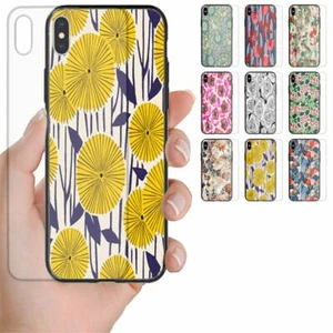 For Samsung Series Floral Theme Pattern Tempered Glass Phone Back Case Cover #2 - Bild 1 von 10