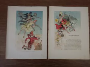 JULES CHERET 3 x lithographies originales 1887 CARNAVAL La revue illustrée 1887 - Picture 1 of 4