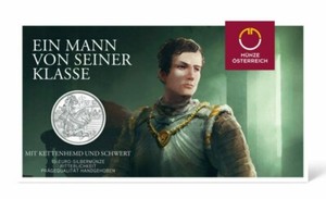 2019 10 Euro Austria Knights Tales Silver Coin and Card Chivalry Maximilian I