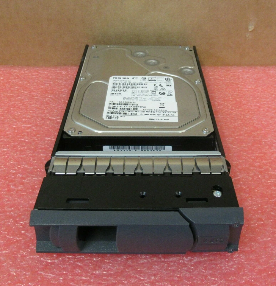 NetApp 6TB 3.5" SAS 12Gb/s 7.2K 128MB Server HDD Hard Drive X316A-R6 SP-316A-R6 - Image 1 of 4