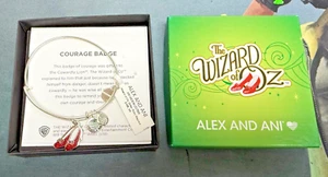 NWT Alex & Ani HTF Wizard of Oz Red Ruby Slippers Charm Bracelet - Picture 1 of 3