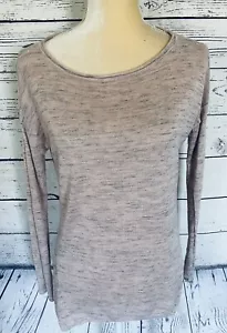 Lou Grey Women’s Small Knit Blouse Pink Long Sleeves U Neck Soft - Picture 1 of 8
