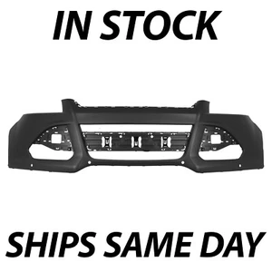 NEW Primered- Front Bumper Cover Fascia for 2013-2016 Ford Escape W/ Park Assist - Picture 1 of 10