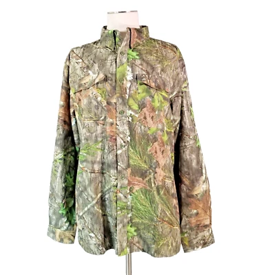 Mossy Oak shirt men's XL long sleeve Realtree camo Dri-Fit vented outdoor #2 - Image 1 of 4