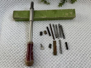 Antiker 20er Jahre North Bros Yankee 31A Spiral Ratschenschraubendreher mit Bits & Box - Bild 1 von 16