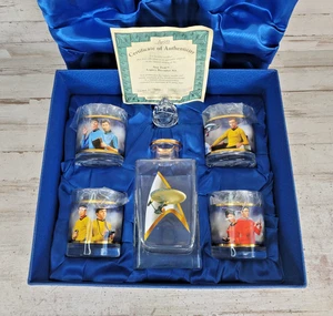 The Bradford Exchange Star Trek Legacy Dekanter Set 5 Stück mit Box & Echtheitszertifikat 2016 - Bild 1 von 11