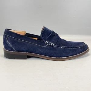 Zapatos de vestir informales ALDO Penny Mocasines para hombre talla 11 azul marino gamuza sin cordones - Imagen 1 de 11