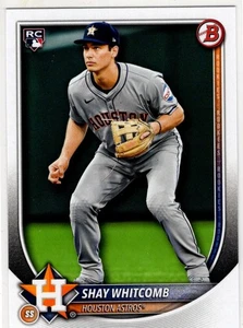 2025 Topps Bowman Baseball Shay Whitcomb No. 47 Houston Astros - Bild 1 von 2