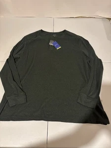 T-shirt manica lunga Apt 9 uomo Henley taglia 3XB Premier Flex grigia - Foto 1 di 7