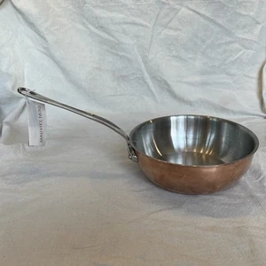 Mauviel M'Heritage 200 M 2mm Polished Copper & Stainless Steel Chef Pan, 3.4-qt - Picture 1 of 11