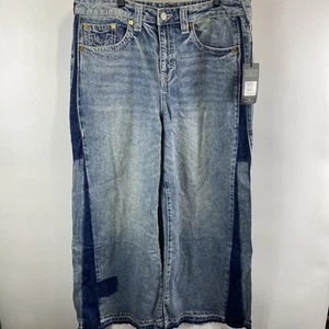 Jeans donna True Religion Jessie upcycled Big T taglia 34 larghi - Foto 1 di 16