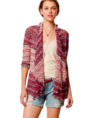 Cárdigan tejido frente abierto Anthropologie Moth talla PS Foto 1 de 4