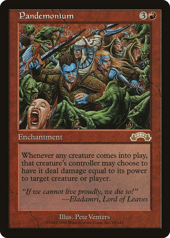 Pandemonium #93 (MP) Exodus EXO Magic MTG - Image 1 of 1