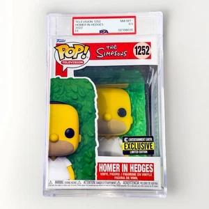 Homer in Hedges Funko Pop #1252 PSA 8.5 NM-MT+ Simpsons Exclusive Vaulted Rare - Picture 1 of 6