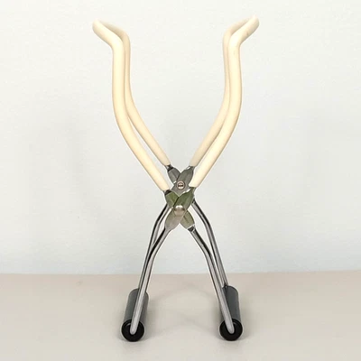 Pinzas de enlatado antideslizantes vintage levantador de tarros - mango blanco Foto 1 de 4