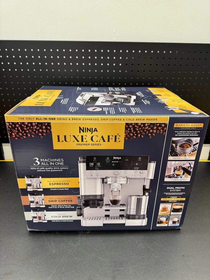 Ninja Luxe Café Premier 3 in 1 Espresso Drip Coffee & Cold Brew Maker (ES601)