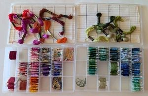 LOT Of 2 Boxes SKEINS DMC EMBROIDERY FLOSS Friendship Bracelets Cross Stitch - Picture 1 of 5