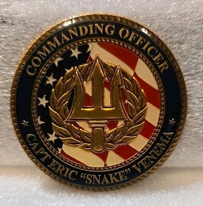 NAVAL AIR STATION LEMOORE - COMMANDING OFFICER ERIC SNAKE VENEMA CHALLENGE COIN - Bild 1 von 3