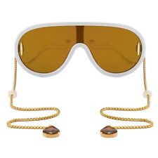 Armless Chain Temple Sunglasses All Eyes On You Shades + Gold Chain