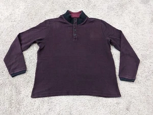 Structure Sweater Mens XXL 2XL Henley Long Sleeve Pullover - Picture 1 of 10