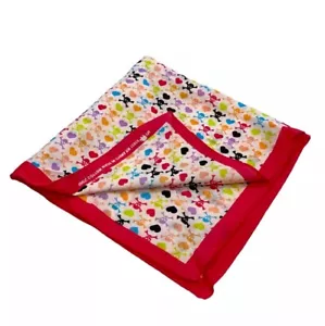 Taschentuch Bandana Schal Rosa Herzen Totenkopf Crossbones Emo Goth Rockabilly - Bild 1 von 6