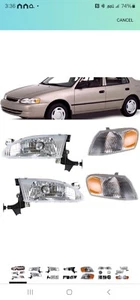 WFLNHB Headlights with Front Signal Lights Assembly Replacement for 1998-2000... - Picture 1 of 4