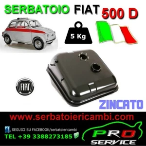 serbatoio ZINCATO benzina NUOVO Originale FIAT 500 D in ITALIA fuel tank 500D - Bild 1 von 1